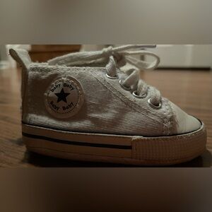 Converse Chuck Taylor All Star like Cribster infant shoes white canvas dollshoes
